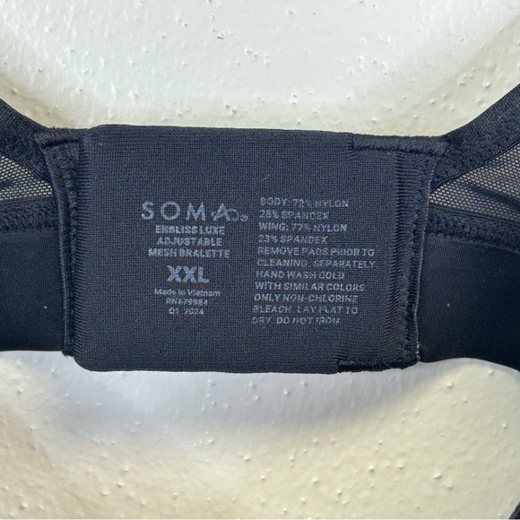 Soma Black XXL V-Neck Bra - Picture 5 of 9